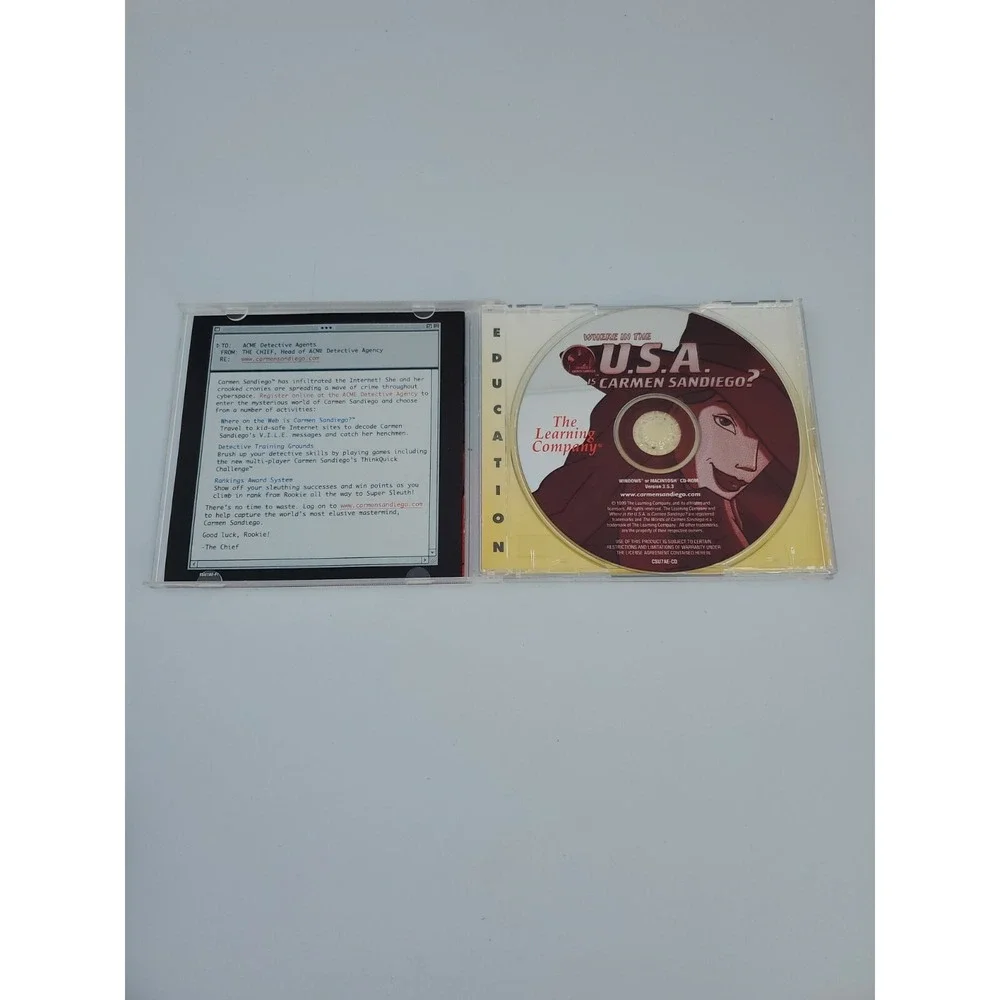 Where in the U.S.A. is Carmen Sandiego (1999) (Vintage PC CD-ROM, 1999)